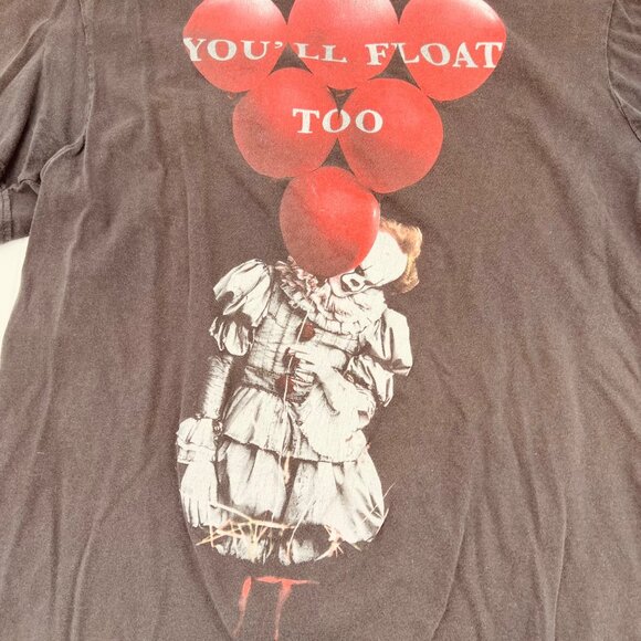Stephen King IT T-Shirt Youll Float Too Graphic Print Black L - Picture 2 of 5